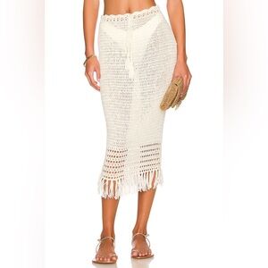 More to Come Angelina Midi Skirt in Ivory